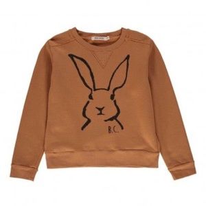 Rare Bobo Choses Tan Bunny Sweatshirt sz 4-5Y